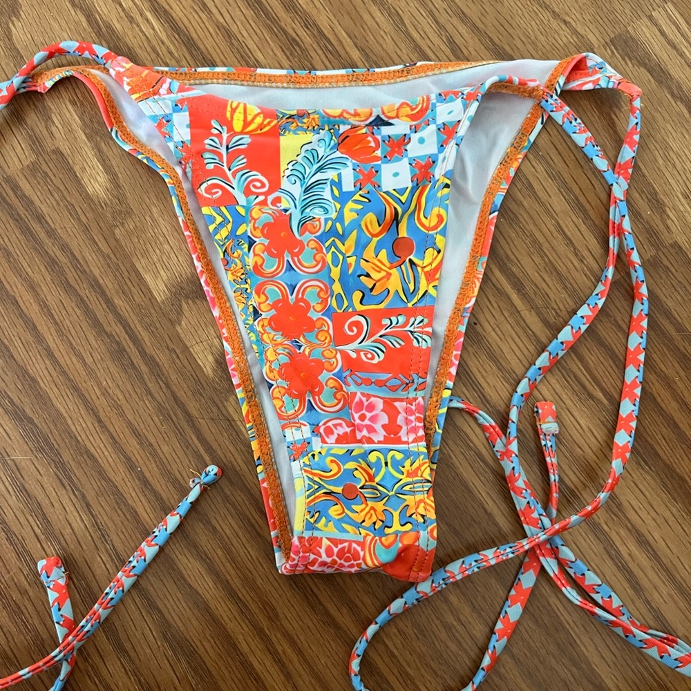 Colorful Patterned Bikini Bottom
